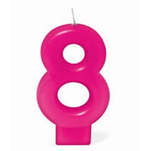 VELA ROSA NUMERO 8
