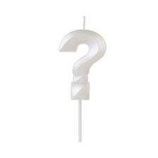 VELA DESIGN BRANCO INTERROGAÇAO