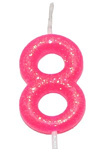 VELA ROSA NEON N.8