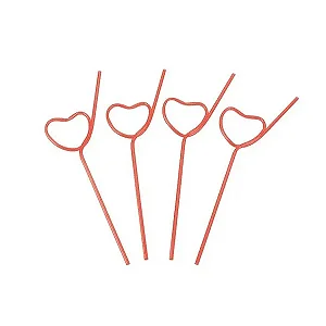 CANUDO DIVERTIDO CORACAO C/4 UNIDADES