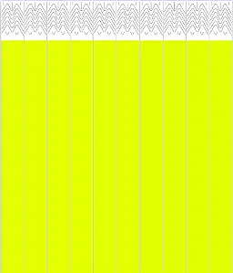 PULSEIRA P/ EVENTOS AMARELO NEON C/40 UNIDADES 245x20