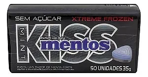 BALA MENTOS KISS LATA 35GRS MENTA FORTE