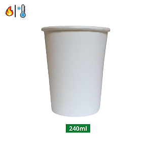 COPO PAPEL 240ML BRANCO TALGE PCT C/ 50 UNIDADES