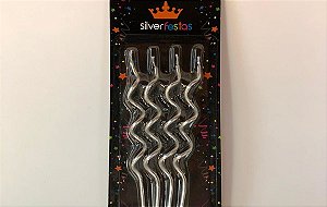 VELA ESPIRAL PRATEADA