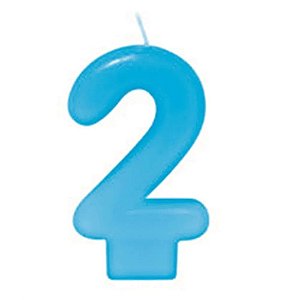 VELA AZUL NUMERO 2