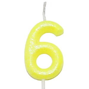 VELA AMARELO NEON N.6