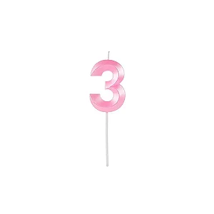 VELA DESIGN ROSA PEROLIZADA N.3