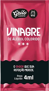 SACHE VINAGRE ALCOOL COLORIDO 4ML CX C/184 UND
