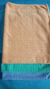 TOALHA MICROFIBRA 60X80CM VERDE E CINZA QUADRADA