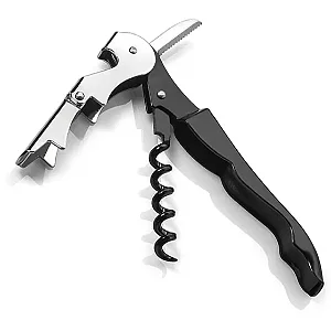 ABRIDOR GARCOM DUPLO ESTAGIO PRETO 3X1