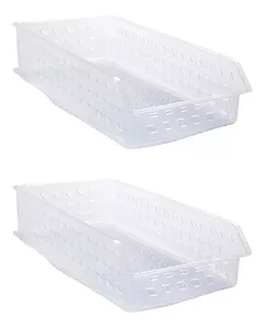 CESTINHA PLASTICA TRANSP BAIXA P