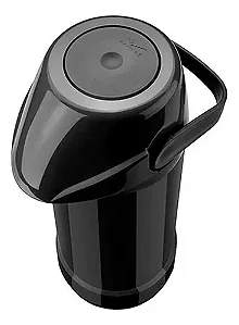 GARRAFA TERMICA GLT PRESSAO PRETA 1 LITRO