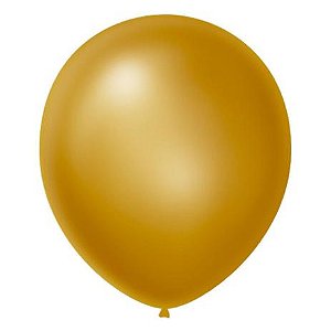 BALAO 7 CINTILANTE DOURADO C/50 UNIDADES