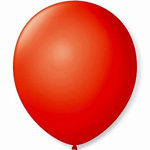 BALAO LISO N.9 VERMELHO QUENTE C/50