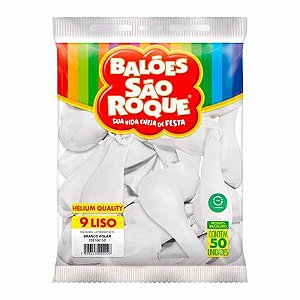 BALAO LISO N.9 BRANCO POLAR C/50