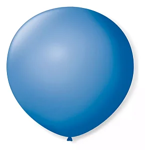 BALAO LISO 9 REDONDO AZUL TURQUESA PCT C/50 UNIDADES