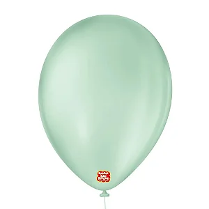 BALAO LISO REDONDO N7 VERDE HORTELA PCT C/50 UNIDADES