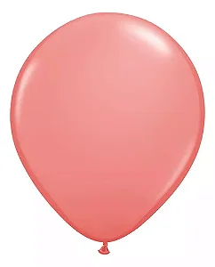 BALAO LISO 7 REDONDO ROSE C/50 UNIDADES