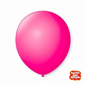 BALAO LISO 9 REDONDO ROSA SHOCK PCT C/50 UNIDADES