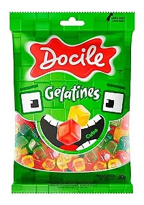 BALA GELATINES CUBINHOS SORTIDO 80GRS
