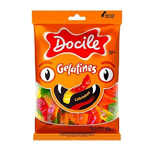BALA GELATINES COBRINHAS DOCILE 80GRS