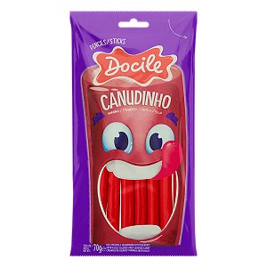 CANUDINHO MORANGO DOCILE 70GR PCT