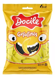 BALA GELATINES BANANA DOCILE 80 GRS PCT