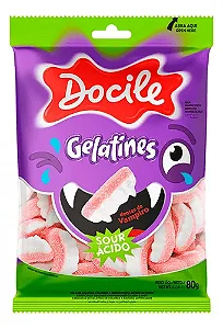 BALA GELATINES DENTES DE VAMPIRO AZEDINHO PCT 80GR