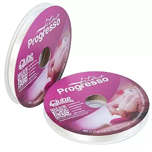 FITA CETIM SIMPLES 311 CHAMPAGNE 10MMX50MT COM IMPRESSAO