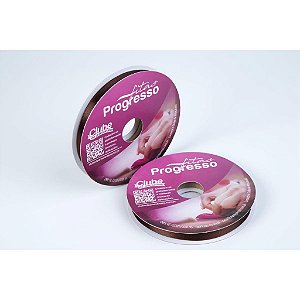 FITA CETIM SIMPLES 340 MARROM CAFE 10MMX50MT COM IMPRESSAO