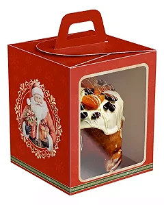 CAIXA SOFT MINI PANETONE VISOR NATAL NOEL C/5