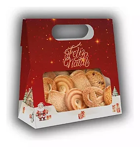 SACO PRACTICE ESPECIAL VISOR FELIZ NATAL C/10 UNIDADES