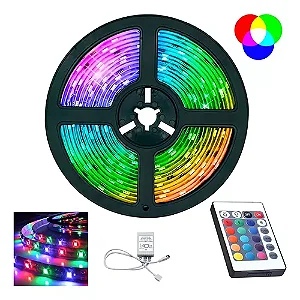 PISCA FITA LED 300 LAMPADAS COLOR 5MTS