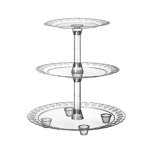 BALEIRO CRISTAL RED 320MMX345MM ACRILICO