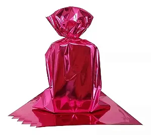 SACO PRESENTE 20X29 PINK METAL C/50