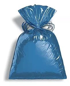 SACO PRESENTE 20X29 C/50 AZUL ESCURO METALIZADO