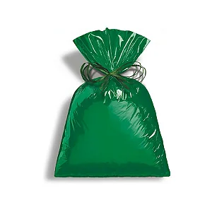 SACO PRESENTE 35X54 VERDE METALIZADO 50
