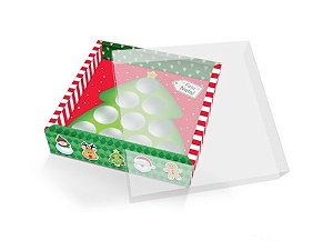 CAIXA PINHEIRO 10 DOCES NATAL 22 17,9X17,9X4CM UNIDADE