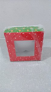 CAIXA PARA 4 DOCINHOS 7,5CMX7,5CMX3,5CM UNIDADE