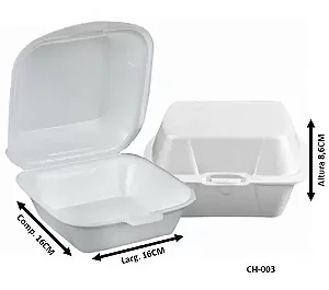 HAMBURGUEIRA CH003 BRANCA C/50 162x162x86