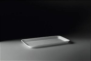 BANDEJA ISOPOR RASA 27,5x15x3CM CR004 BRANCA C/100 - COPOBRAS