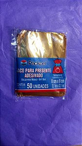 SACO PRESENTE 8X8 OURO C/50