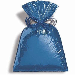 SACO PRESENTE METAL LISO AZUL ESCURO 45x59 C/25 UND