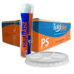 TAMPA POTE ISOPOR 120ML E COPO ISOPOR 180ML C/100