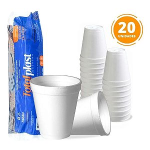 COPO TERMICO ISOPOR 480ML PACOTE C/20