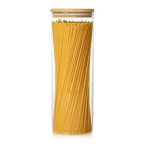 PORTA MANTIMENTO VIDRO TAMPA BAMBU 1500ML