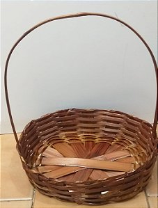 CESTA OVAL 025 FRALDEIRA S/CORDA BAMBU