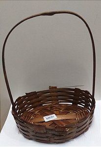 CESTA OVAL 020 FRALDEIRA S/CORDA BAMBU