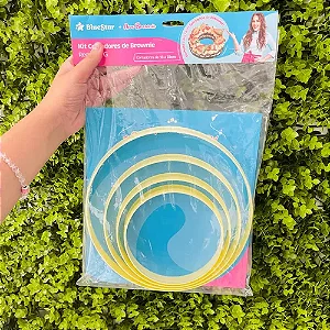 KIT CORTADORES BROWNIE REDONDO G C/4