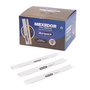 MEXEDOR MADEIRA EMBALADO INDIVIDUAL C/500